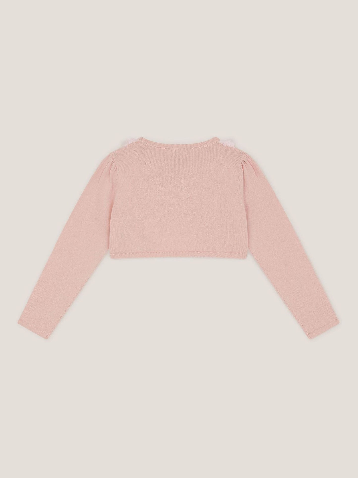 Monsoon Pink Ottilie Appliqué Rose Pearl Cardigan image 3