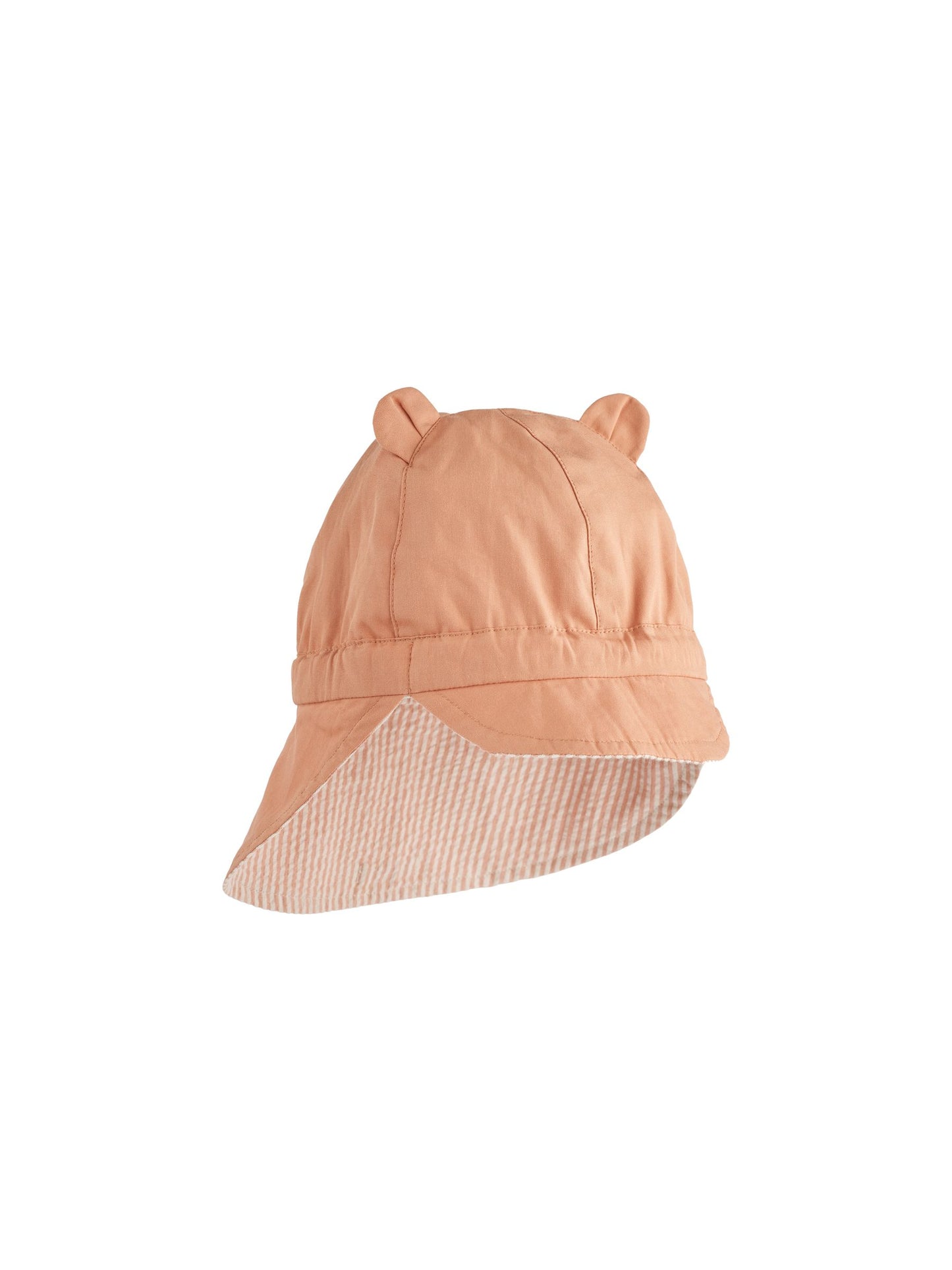 Liewood Pink Gorm Reversible Seersucker Sun Hat With Ears image 2