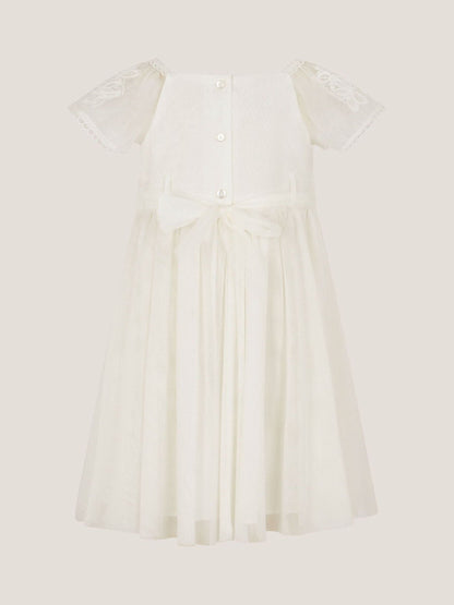 Monsoon Cream Baby Floella Floral Lace Dress image 2