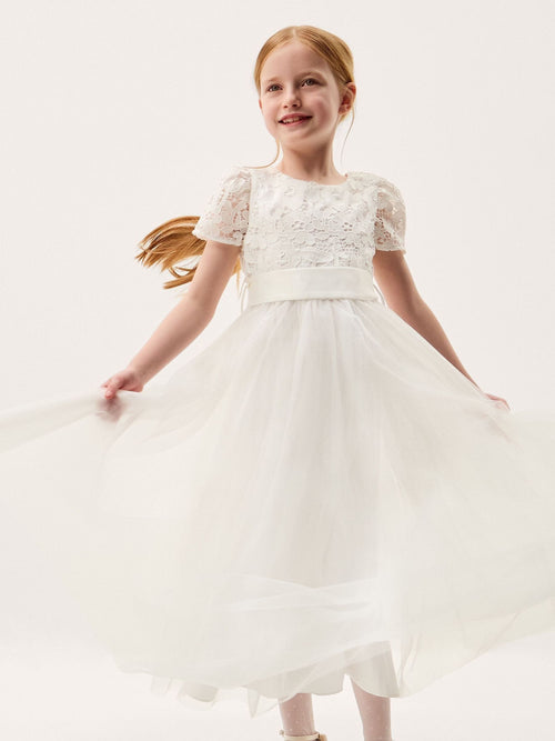 Dsiney Kidz - Monsoon Cream Anya Tulle Maxi Dress image 1