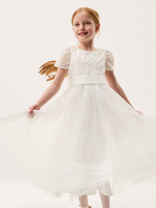 Monsoon Cream Anya Tulle Maxi Dress image 1