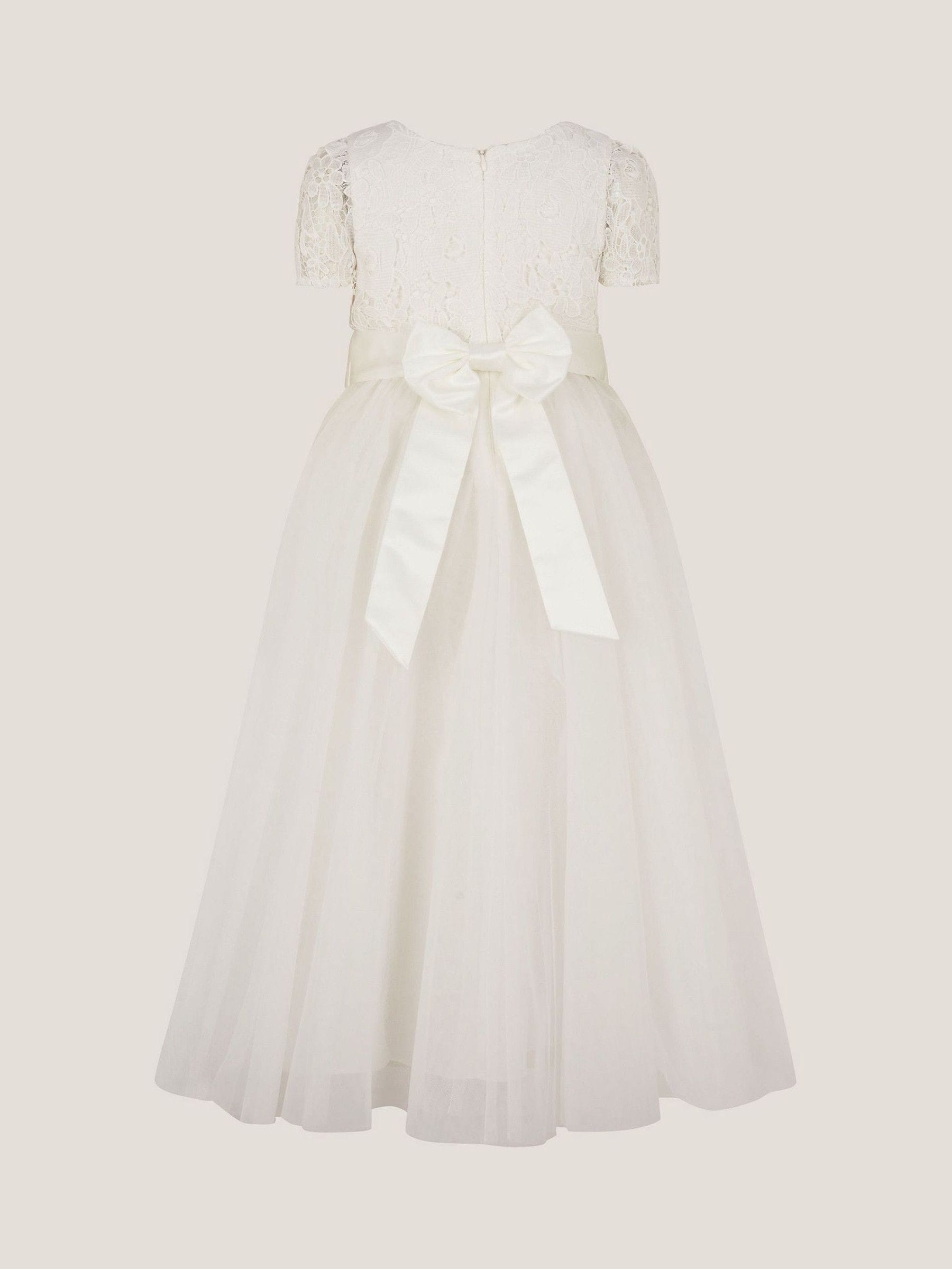 Monsoon Cream Anya Tulle Maxi Dress image 3