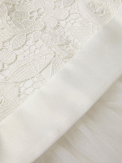 Monsoon Cream Anya Tulle Maxi Dress image 4
