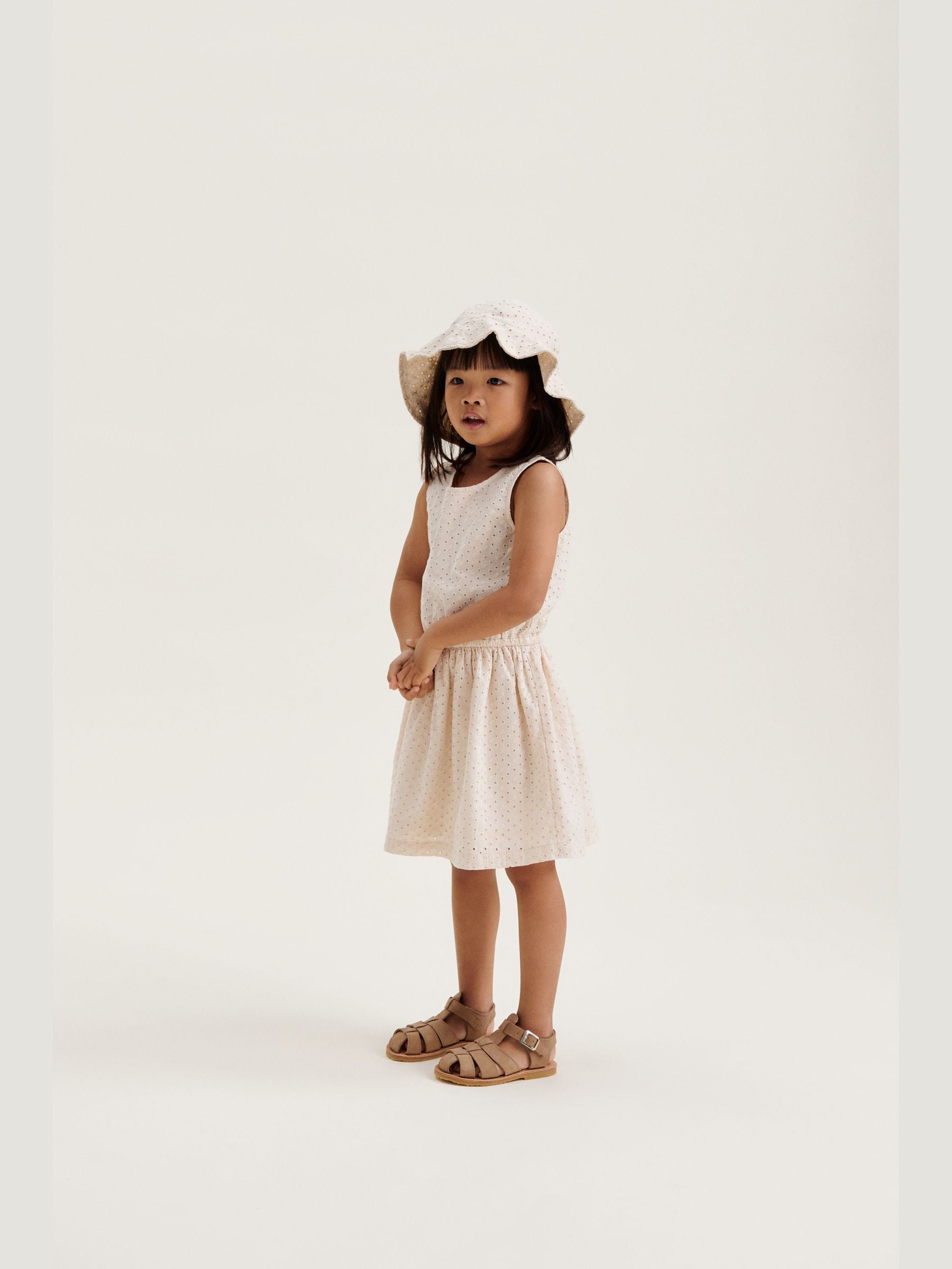 Liewood Cream Amelia Anglaise Sun Hat image 3