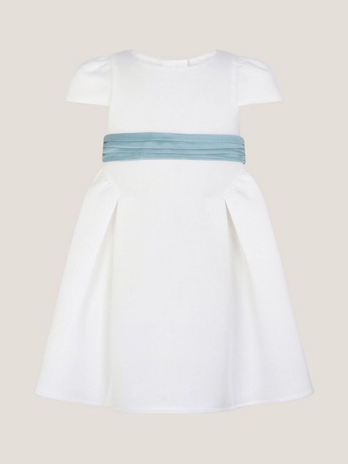 Dsiney Kidz - Monsoon Cream Baby Polly Cap Sleeve Bow Party Dress image 1
