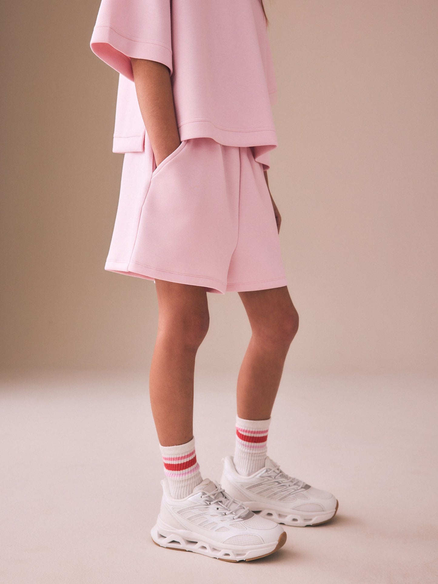 Dsiney Kidz - Light Pink Supersoft T-Shirt and Shorts Set (3-16yrs) image 4
