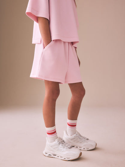 Dsiney Kidz - Light Pink Supersoft T-Shirt and Shorts Set (3-16yrs) image 4