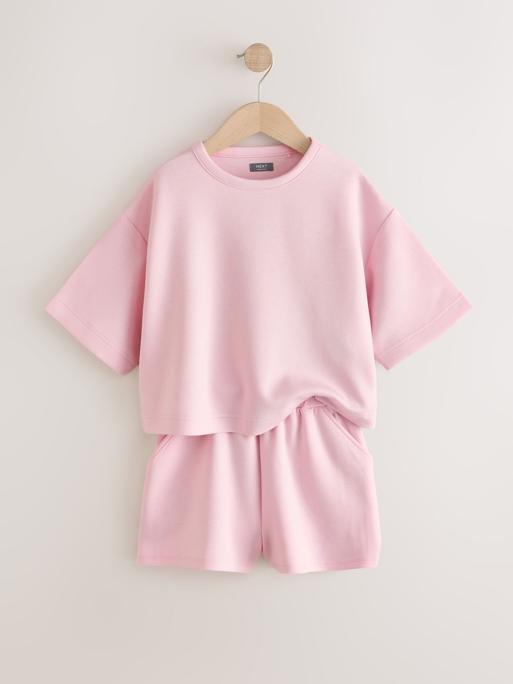Dsiney Kidz - Light Pink Supersoft T-Shirt and Shorts Set (3-16yrs) image 6