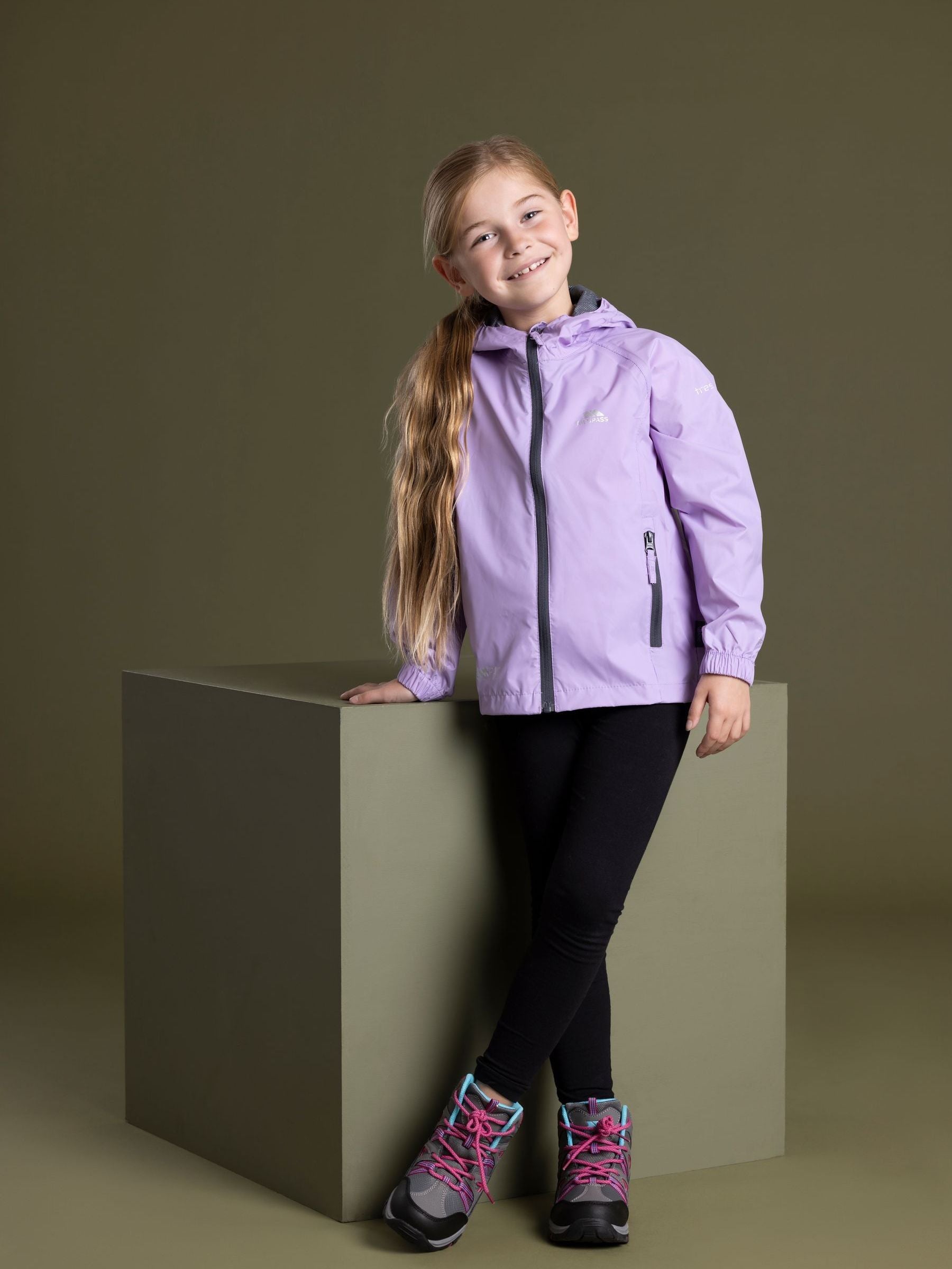 Dsiney Kidz - Trespass Purple Qikpac X Packaway Jacket image 1
