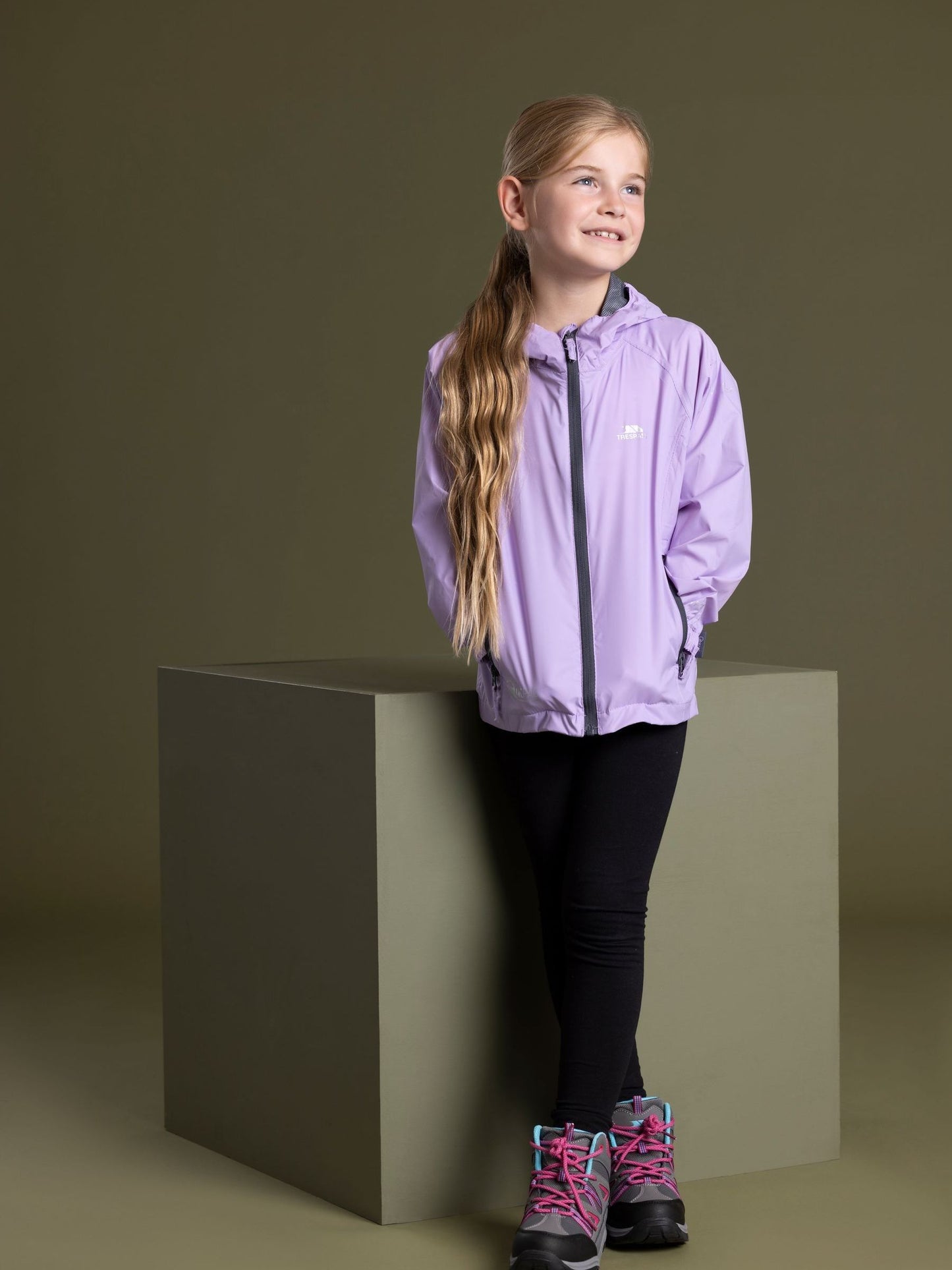 Dsiney Kidz - Trespass Purple Qikpac X Packaway Jacket image 2