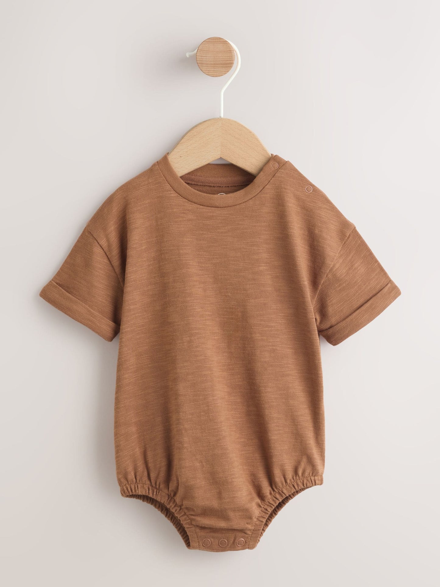 Rust Brown Stripe Twill Dungaree and Bodysuit Baby Set (0mths-2yrs) image 2