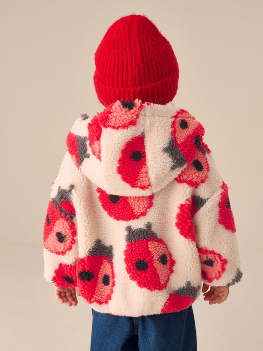 Dsiney Kidz - Cream Ladybird Hooded Zip Through Fleece (3mths-7yrs) image 2