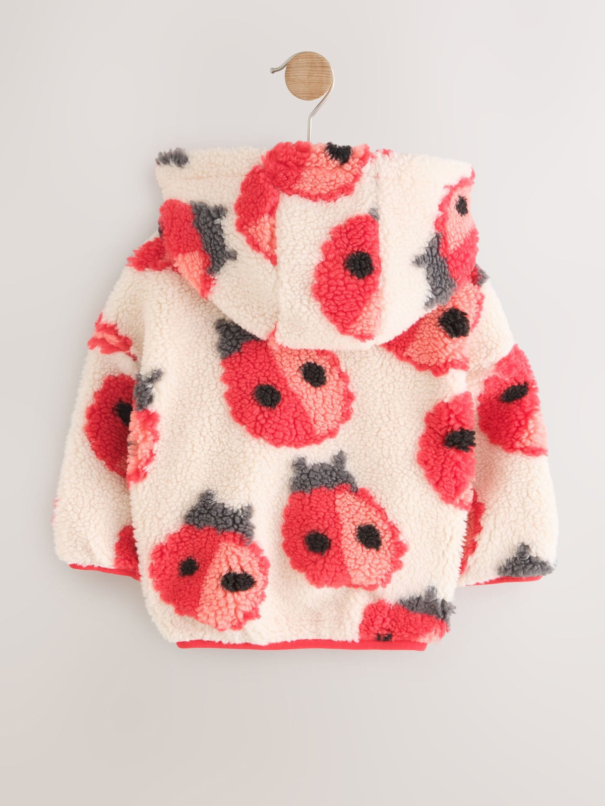 Dsiney Kidz - Cream Ladybird Hooded Zip Through Fleece (3mths-7yrs) image 6