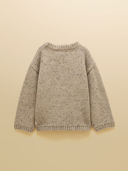 Dsiney Kidz - Joules Kids' Fisherman Oatmeal Rib Jumper image 2