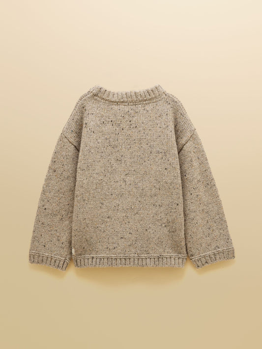 Dsiney Kidz - Joules Kids' Fisherman Oatmeal Rib Jumper image 2