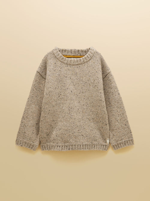 Dsiney Kidz - Joules Kids' Fisherman Oatmeal Rib Jumper image 1