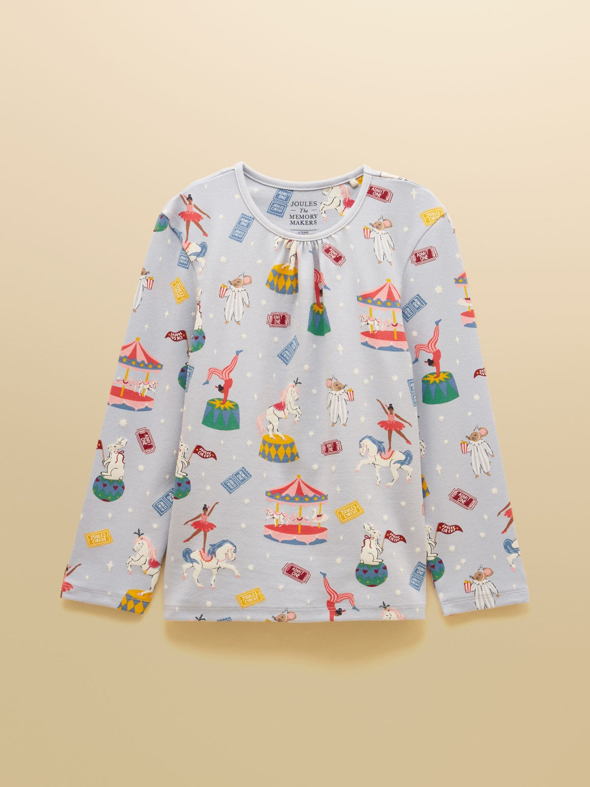 Joules Girls' Kipwell Blue Long Sleeve Pyjama Set - image 2