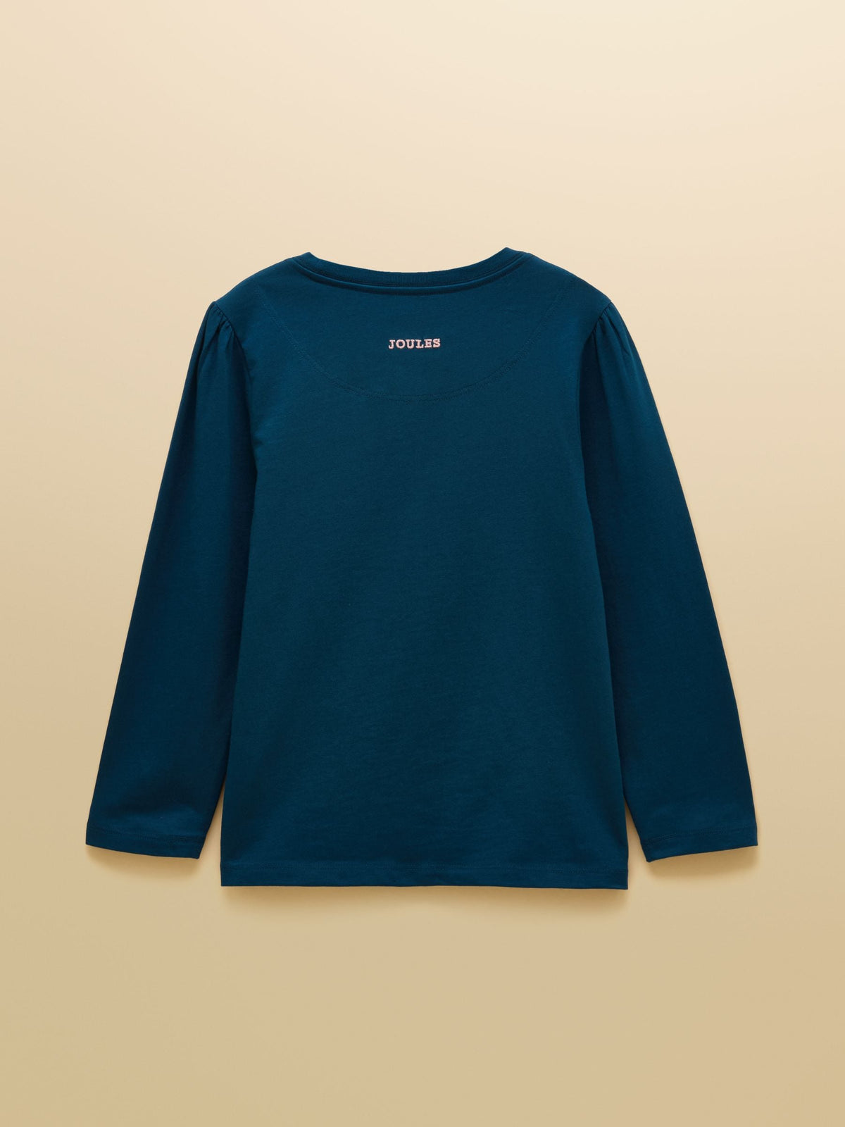 Joules Girls' Ava Teal Blue Applique Long Sleeve Top - image 2