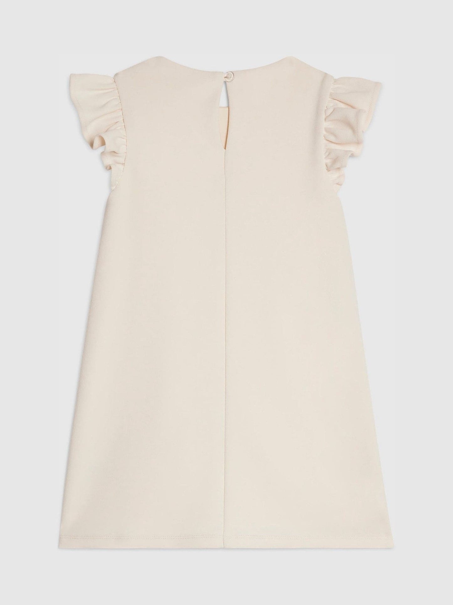 River Island Cream 3D Flower Shift Dress image 2