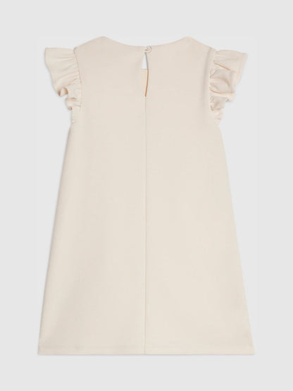 River Island Cream 3D Flower Shift Dress image 2
