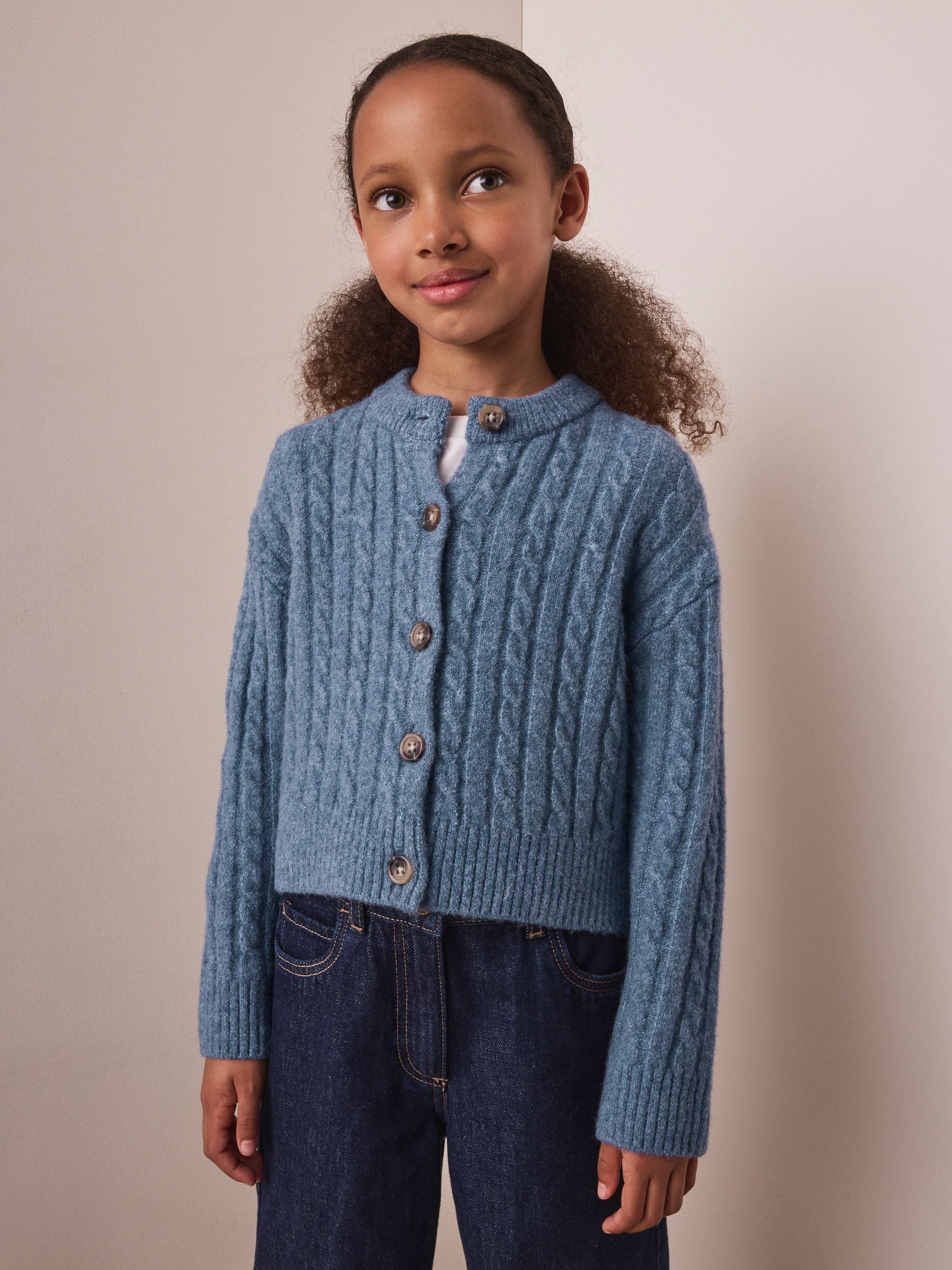 Dsiney Kidz - Blue Cable Cardigan (3-16yrs) image 1