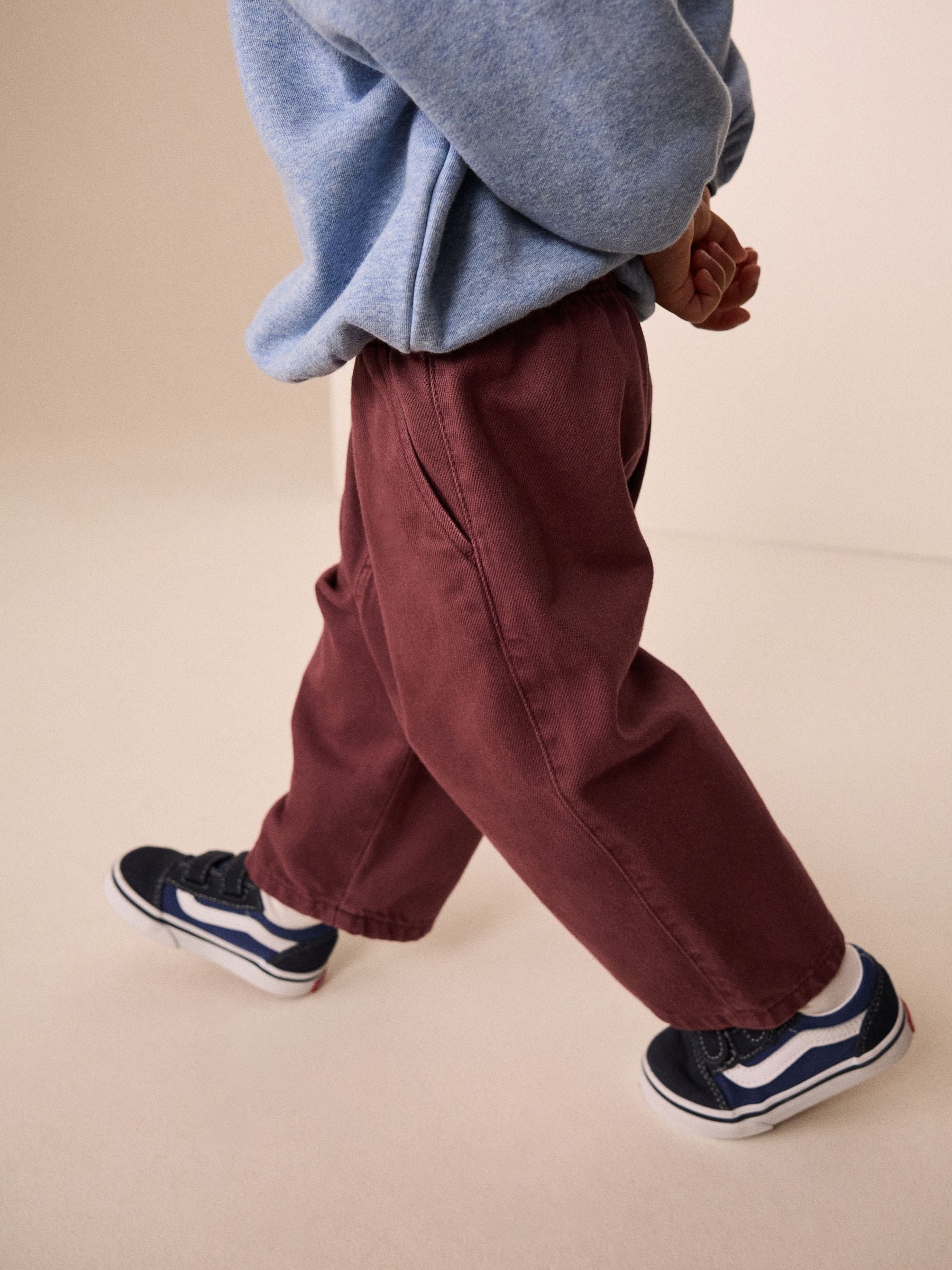 Dsiney Kidz - Burgundy Red Pull On Wide Trousers (3mths-7yrs) image 1