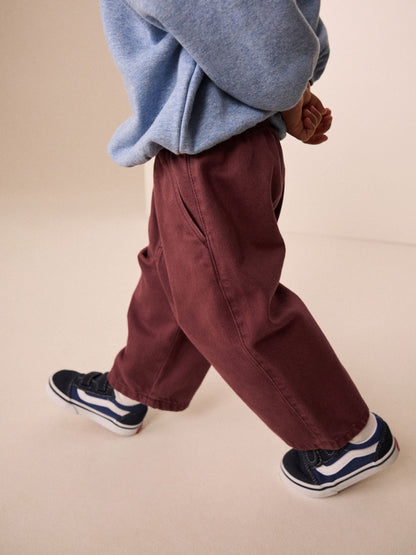 Dsiney Kidz - Burgundy Red Pull On Wide Trousers (3mths-7yrs) image 1