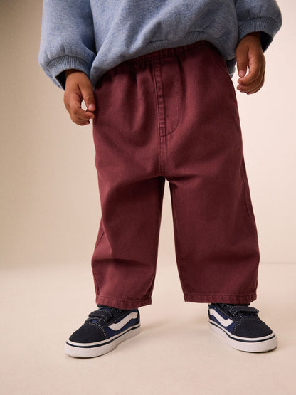 Dsiney Kidz - Burgundy Red Pull On Wide Trousers (3mths-7yrs) image 3