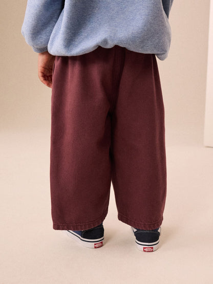 Dsiney Kidz - Burgundy Red Pull On Wide Trousers (3mths-7yrs) image 4
