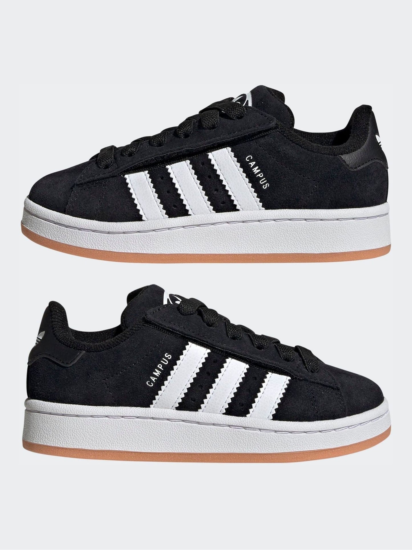 adidas Originals Black Campus 00S Comfort Closure Elastic Lace Shoes image 3