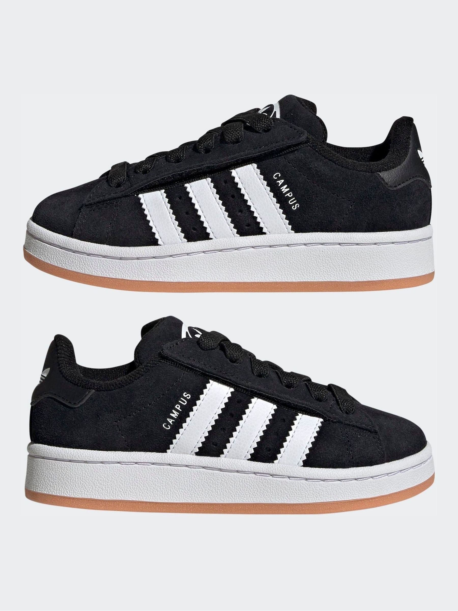 adidas Originals Black Campus 00S Comfort Closure Elastic Lace Shoes image 3