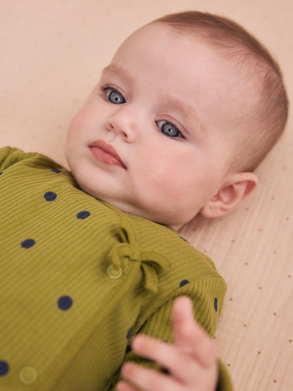 Dsiney Kidz - Green Floral Wrap Baby Sleepsuits 4 Pack (0mths-2yrs) image 4