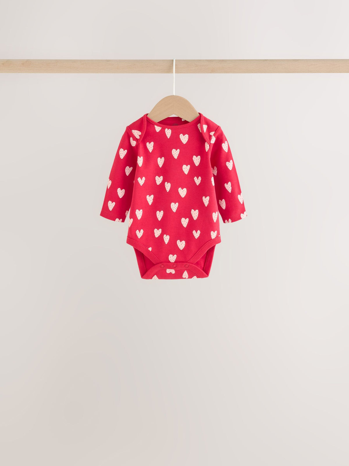 Dsiney Kidz - Red Ladybird Long Sleeve Baby Bodysuits 5 Pack image 6