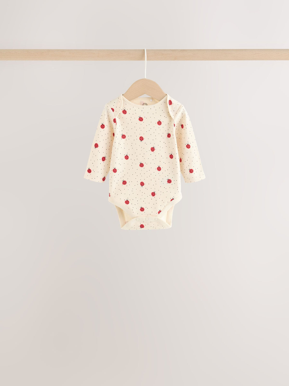Dsiney Kidz - Red Ladybird Long Sleeve Baby Bodysuits 5 Pack image 7