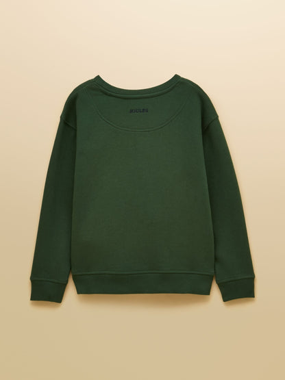 Joules Kids' Hudson Green Applique Sweatshirt - image 2