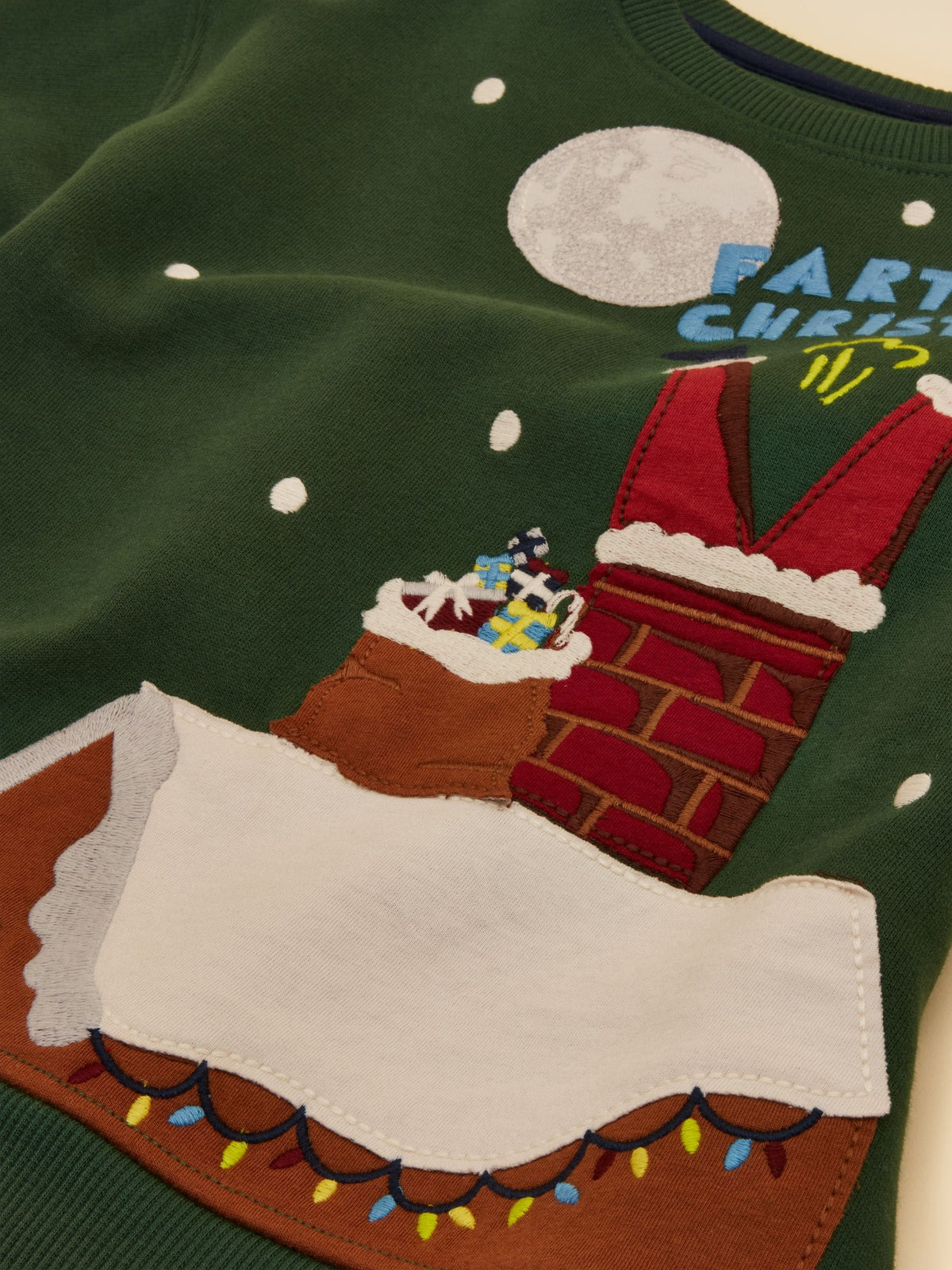 Joules Kids' Hudson Green Applique Sweatshirt - image 3