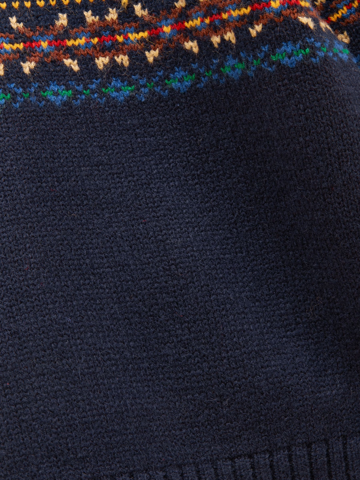 Joules Boys' Hillside Navy Fair Isle Knit Quarter Zip Jumper - image 4