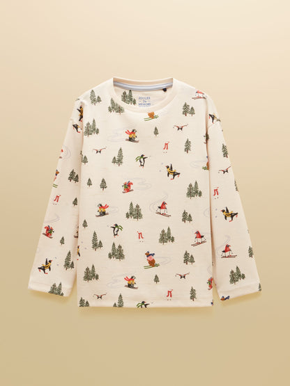 Joules Boys' Kipwell Cream Long Sleeve Pyjama Set - image 2