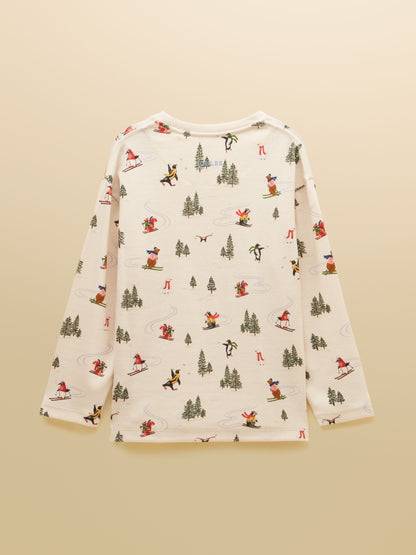 Joules Boys' Kipwell Cream Long Sleeve Pyjama Set - image 3