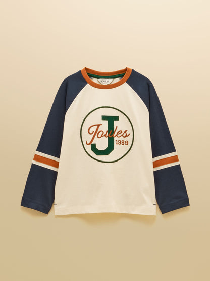 Dsiney Kidz - Joules Boys' Bennett Cream Raglan Long Sleeve Top image 1