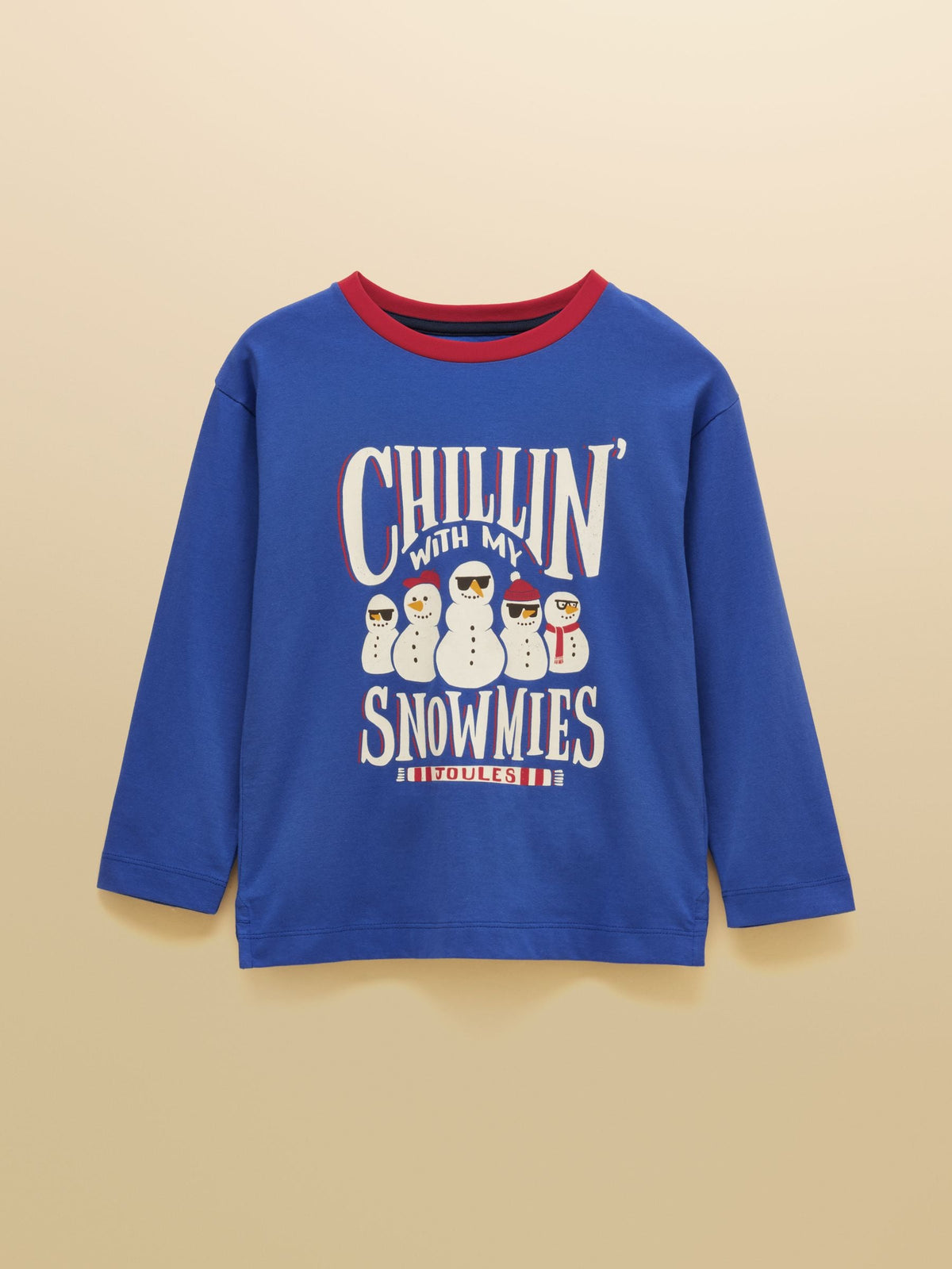 Joules Boys' Finlay Blue Graphic Long Sleeve Top - image 1