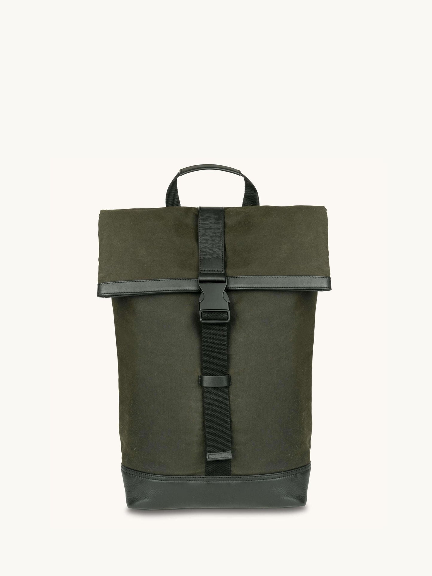 Apatchy Green The Cavendish Waxed Canvas & Leather Backpack image 1