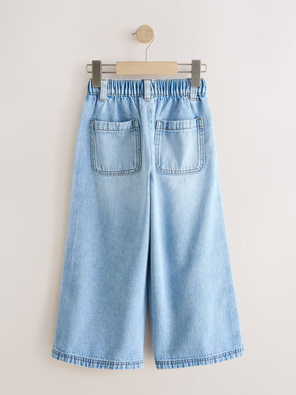 Dsiney Kidz - Red Side Detail Wide Leg Jeans (3-16yrs) image 2