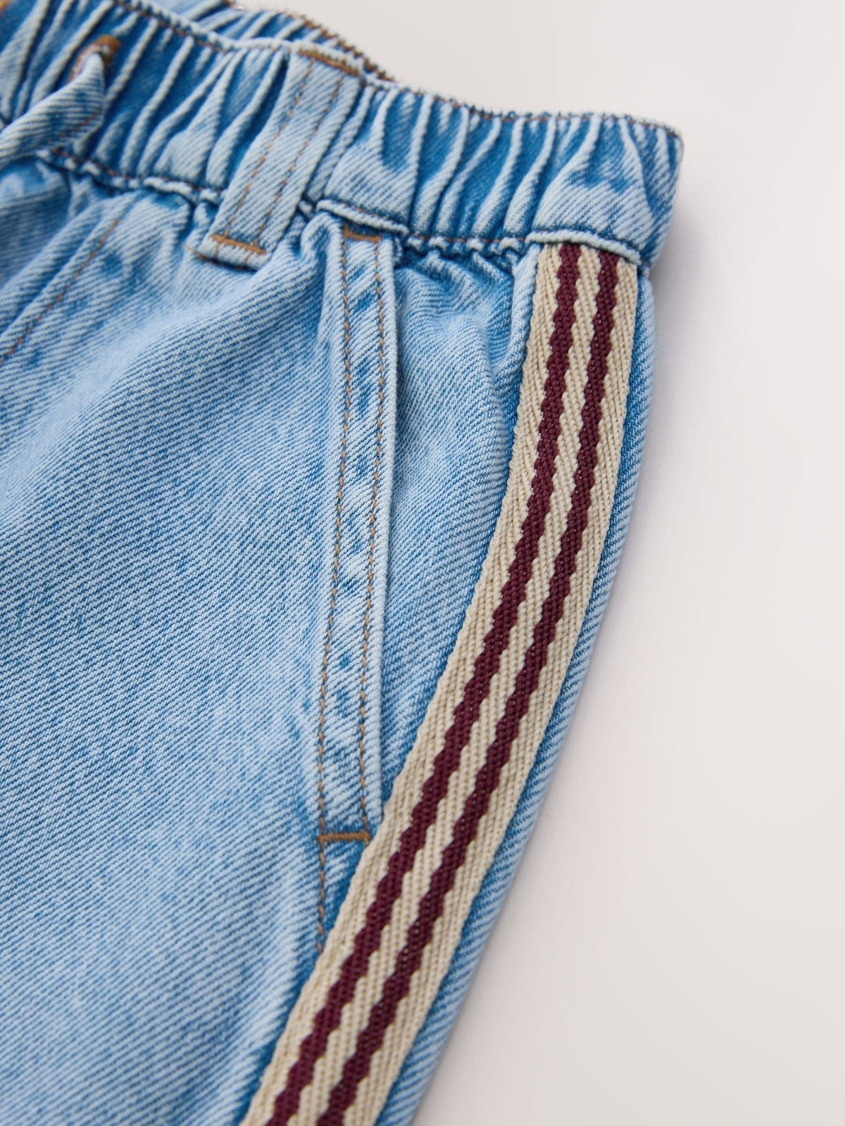 Dsiney Kidz - Red Side Detail Wide Leg Jeans (3-16yrs) image 4
