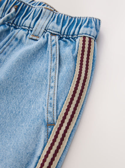 Dsiney Kidz - Red Side Detail Wide Leg Jeans (3-16yrs) image 4