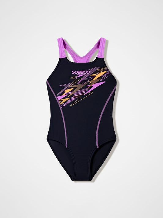 Dsiney Kidz - Speedo Black Medley Logo Medalist Swimsuit image 1
