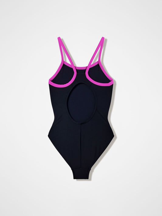Dsiney Kidz - Speedo Black Placement Thinstrap Muscleback Swimsuit image 2