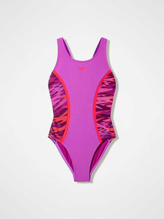 Dsiney Kidz - Speedo Purple Hyperboom Splice Muscleback Swimsuit image 1