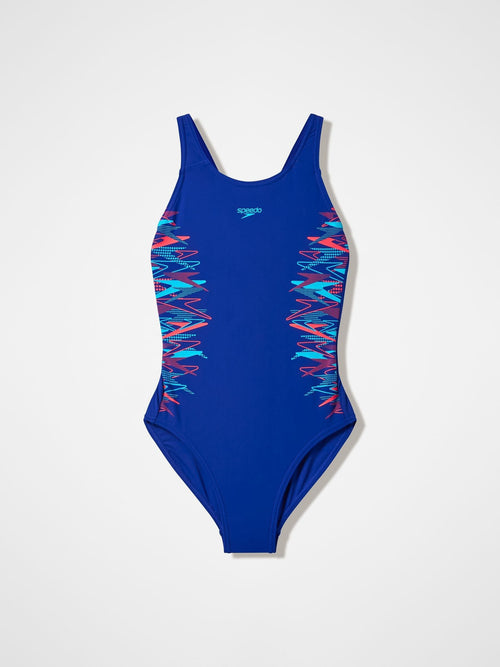Dsiney Kidz - Speedo Blue Placement Muscleback Swimsuit image 1