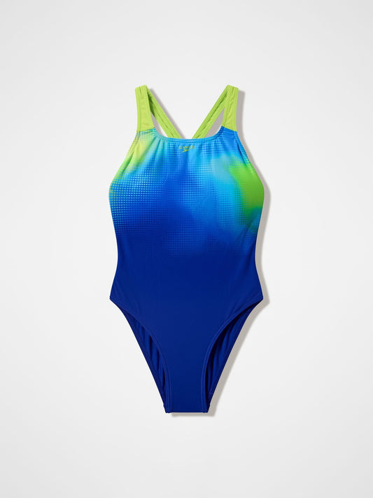 Dsiney Kidz - Speedo Blue Print Powerback Swimsuit image 1